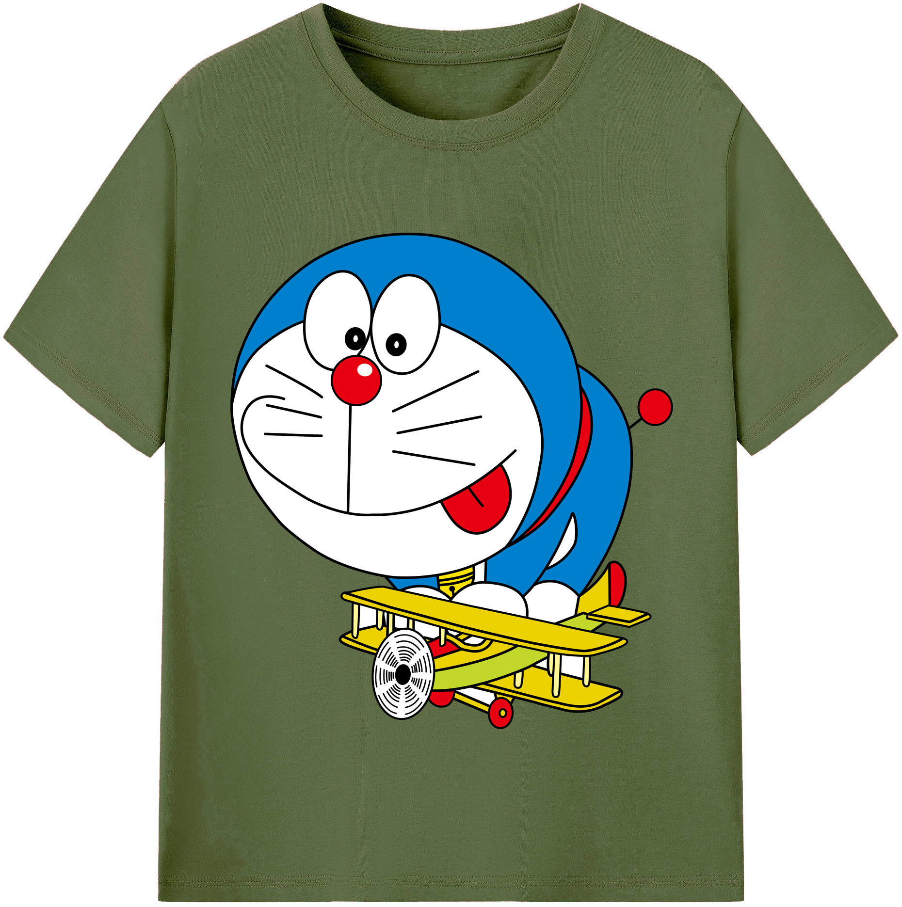 （画像用） ドラえもん Doraemon 綿100％半袖Tシャツ（フロントプリント）
